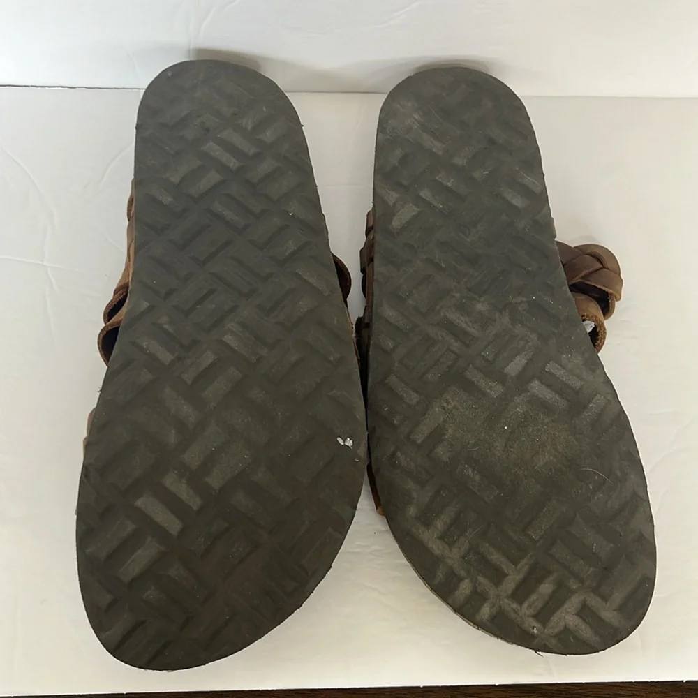 White Mountain Holland Signature Comfort Braided Footbed Sandal Brown size 9 - Picture 7 of 12